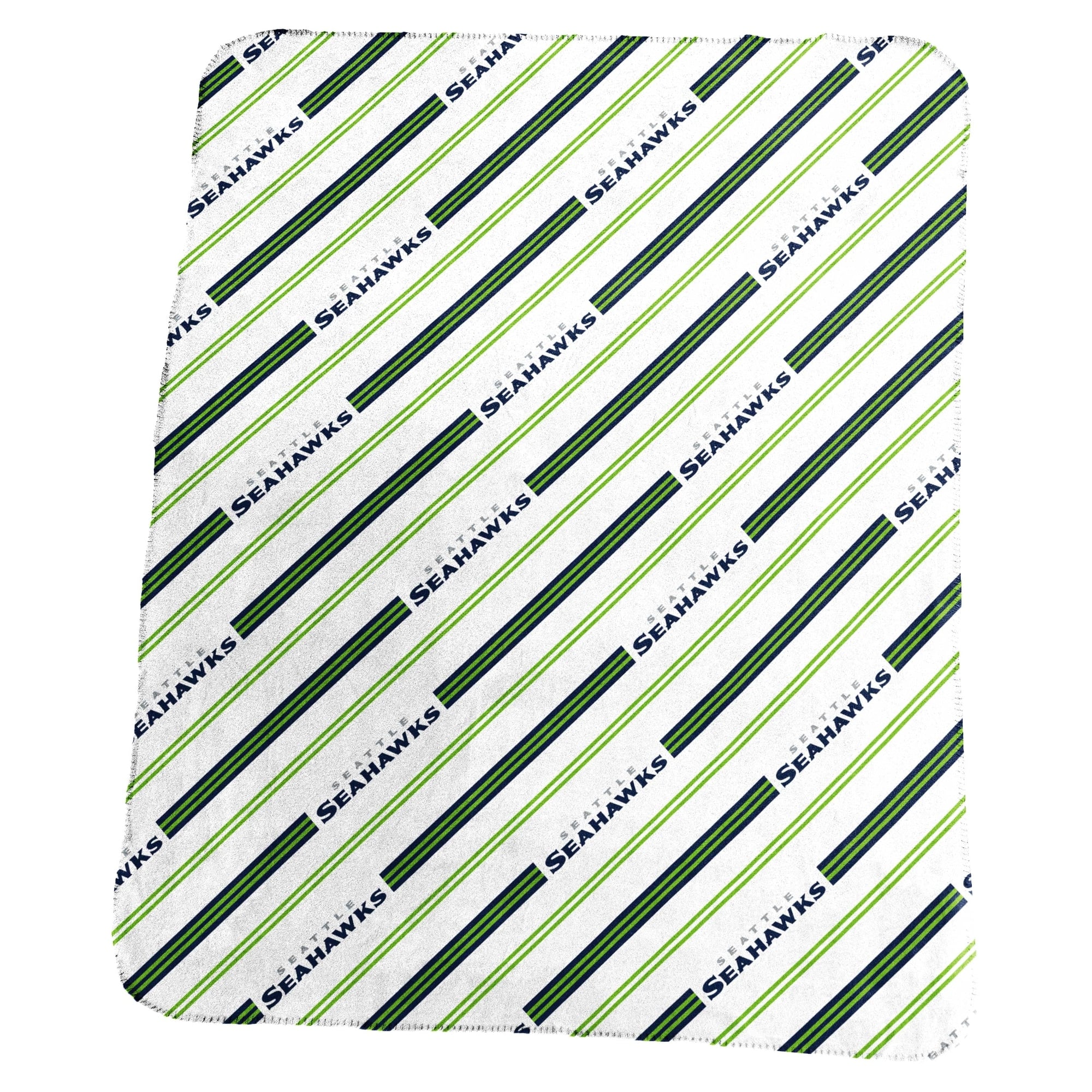 Logo Brands - Seattle Seahawks 50" x 60" Classic Vertical Stripe Fleece Throw Blanket - Multicolor