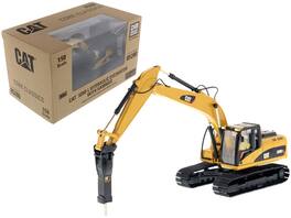 Diecast Masters - CAT Caterpillar 320D L Hydraulic Excavator with Hammer and Operator "Core Classics Series" 1/50 Diecast - Yellow And Black