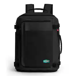 Bagsmart - Blast Pro 38L Travel Backpack, Expandable Carry-On Daypack with Laptop Sleeve for Travel, Business & Commuting - Black