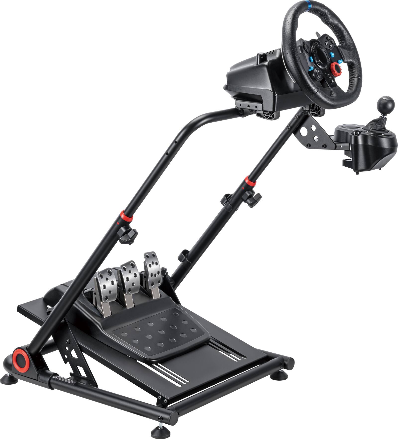 Angle. ACGAM - Folding Racing Steering Wheel Stand, Gear Shifter Mount for Logitech G25 G27 G29 G920 G923/Thrustmaster T500RS TX F458 - Black.