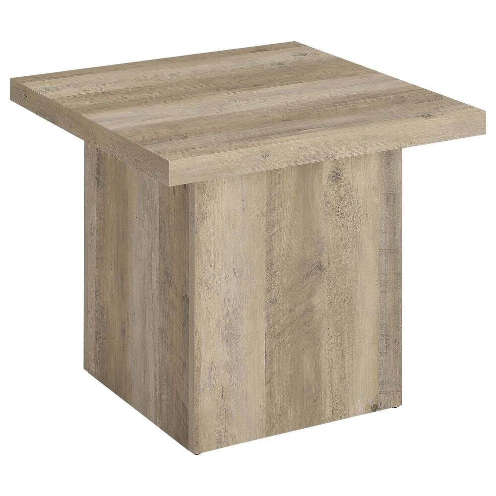 Left. Coaster Co. of America - Devar 3-piece Square Coffee End Table Set Distressed Pine - Distressed Pine.