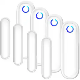 Fosmon - 4 Pack WaveLink Add-On Door Contact Sensor Unit (No Receiver) - White