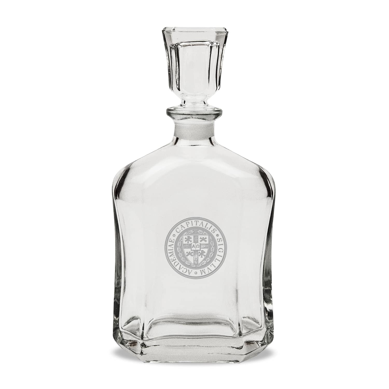 Jardine - Capital University Crusaders Logo 23.75oz. Crystal Whisky Decanter - Multicolor