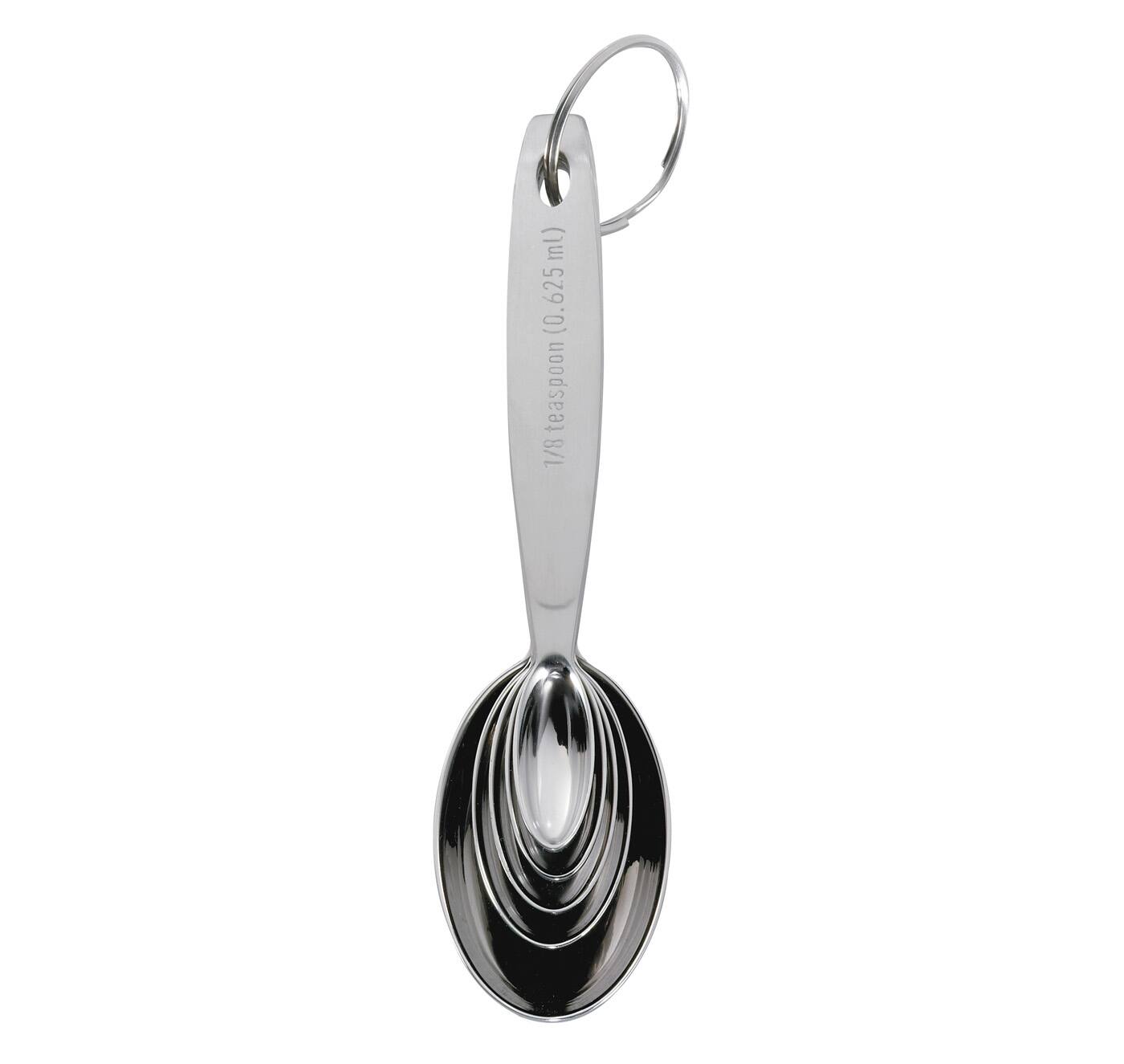 Cuisipro Stainless Steel Measuring Spoon Set, 5 Piece Silver - Best Buy