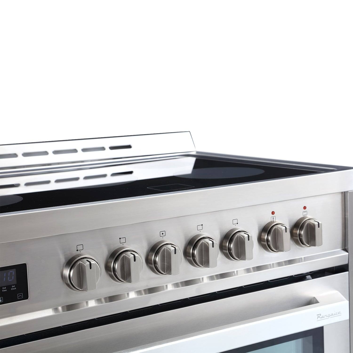Alt View 3. Rangaire - Rangaire 36" Electric Range Convection Oven Freestanding Stainless Steel RRE361TS - Stainless steel.