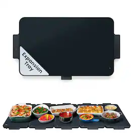 Chefman - Everything Warmer Expanding Warming Tray, One Expansion Tray (Primary Tray Sold Separately) - Midnight
