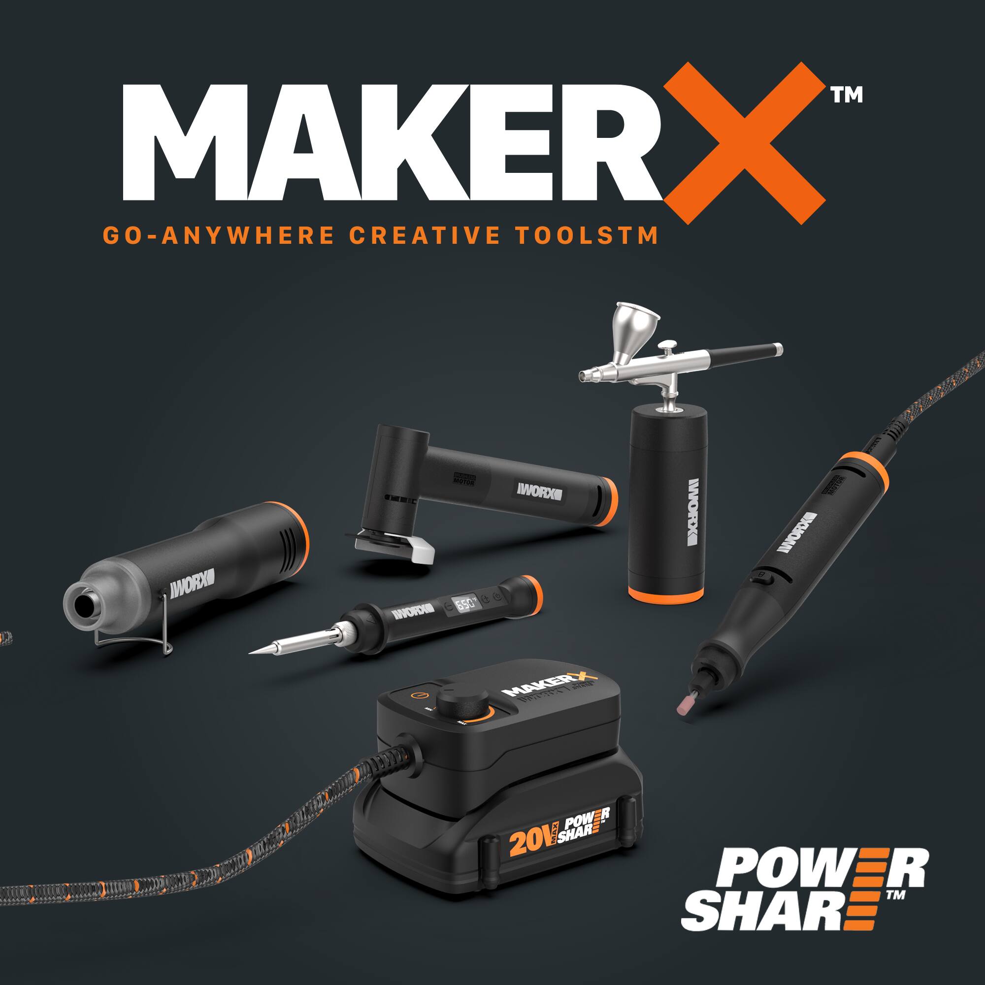 TM Maker X Go-Anywhere Creative Tools TM MicroWire - Maker X TM Maker X 2015 Power Share