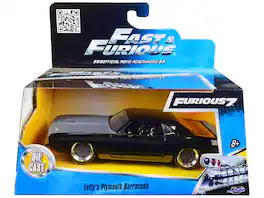 Letty's Plymouth Barracuda "Fast & Furious 7" Movie 1/32 Diecast Model Car by Jada - Black