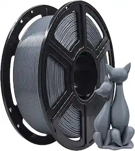 Flashforge - PLA 1.75mm 3D Printer Filament, ±0.02mm, 1kg Spool, Low Warp, Works with Most 1.75mm Printers - Gray
