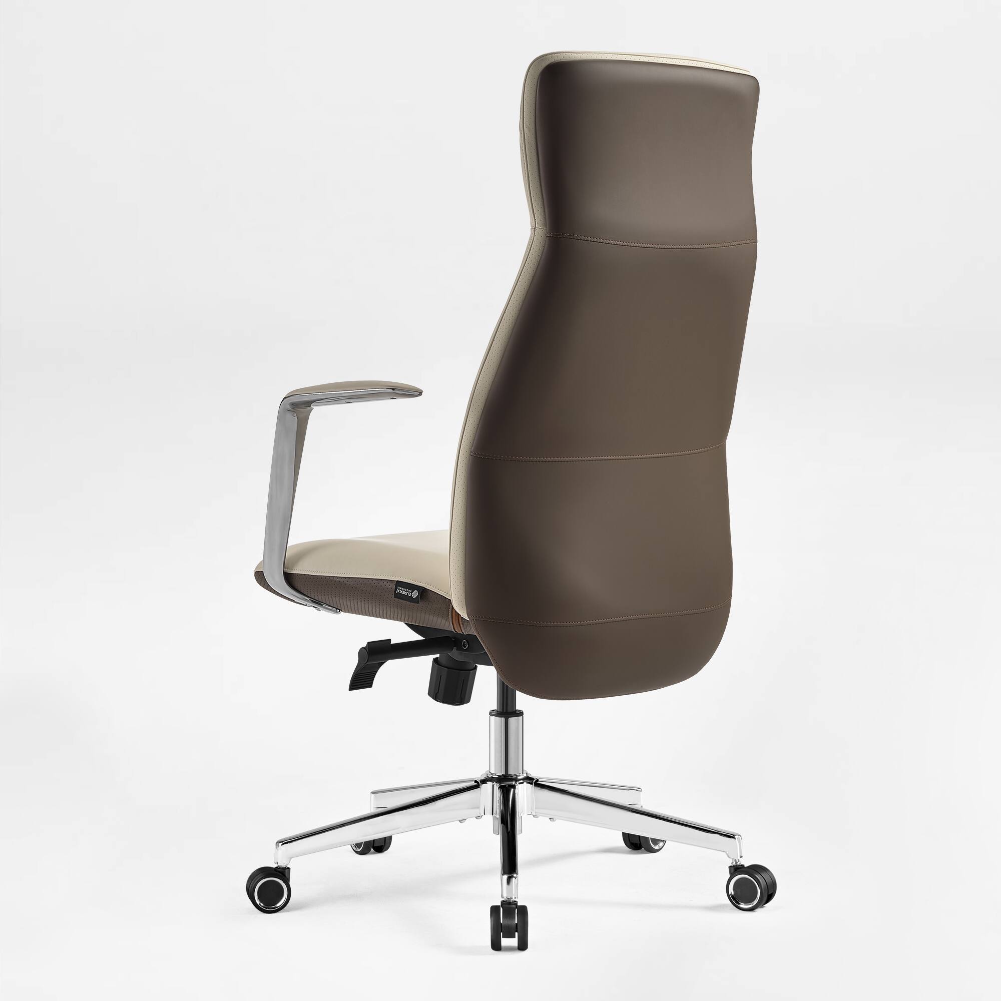 Alt View 6. Eureka Ergonomic - Ergonomic Executive Office Chair with Lumbar Support & High Back Support - Off-white.