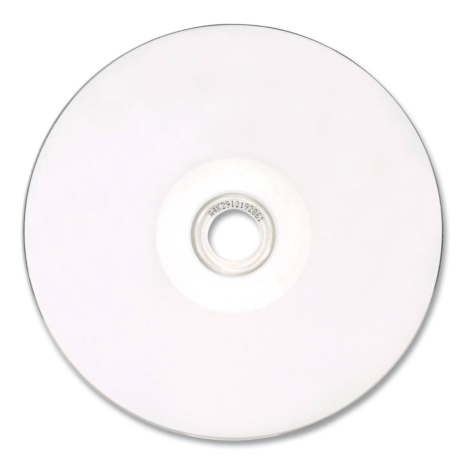 Alt View 2. Verbatim - Verbatim 94795 700 MB/80 min 52x Spindle Hub Printable CD-R DataLifePlus Printable Recordable Disc - White (50/Pack) - White.