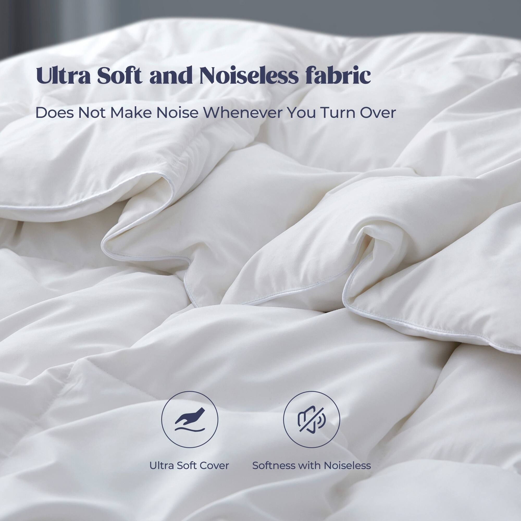Ultra Soft and Noiseless fabric, Does Not Make Noise Whenever You Turn Over, Ultra Soft Cover, Softness with Noiseless