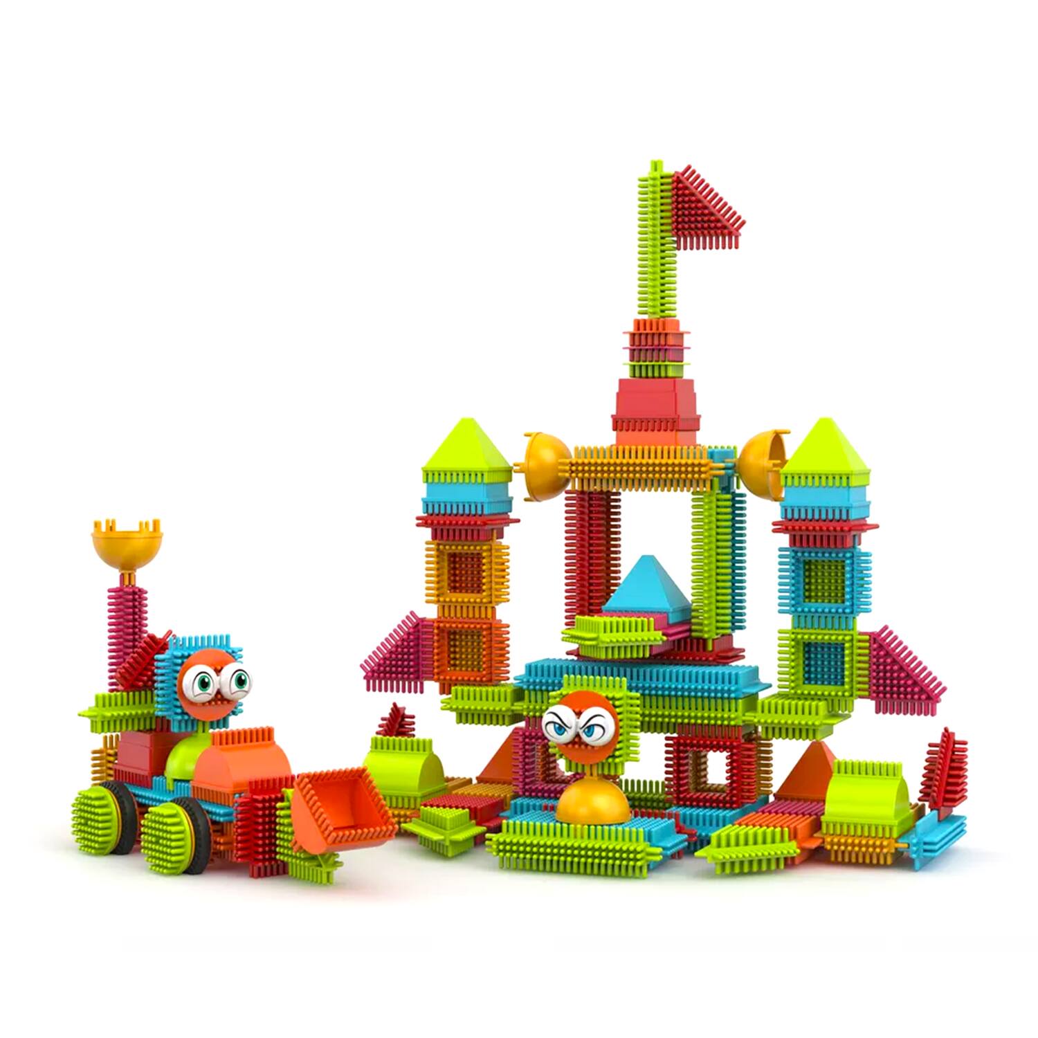 Alt View 5. Contixo - Contixo ST5 STEM Building Set, 144 Bristle 3D Tiles for Creative, Educational Play, Ages 3-8.