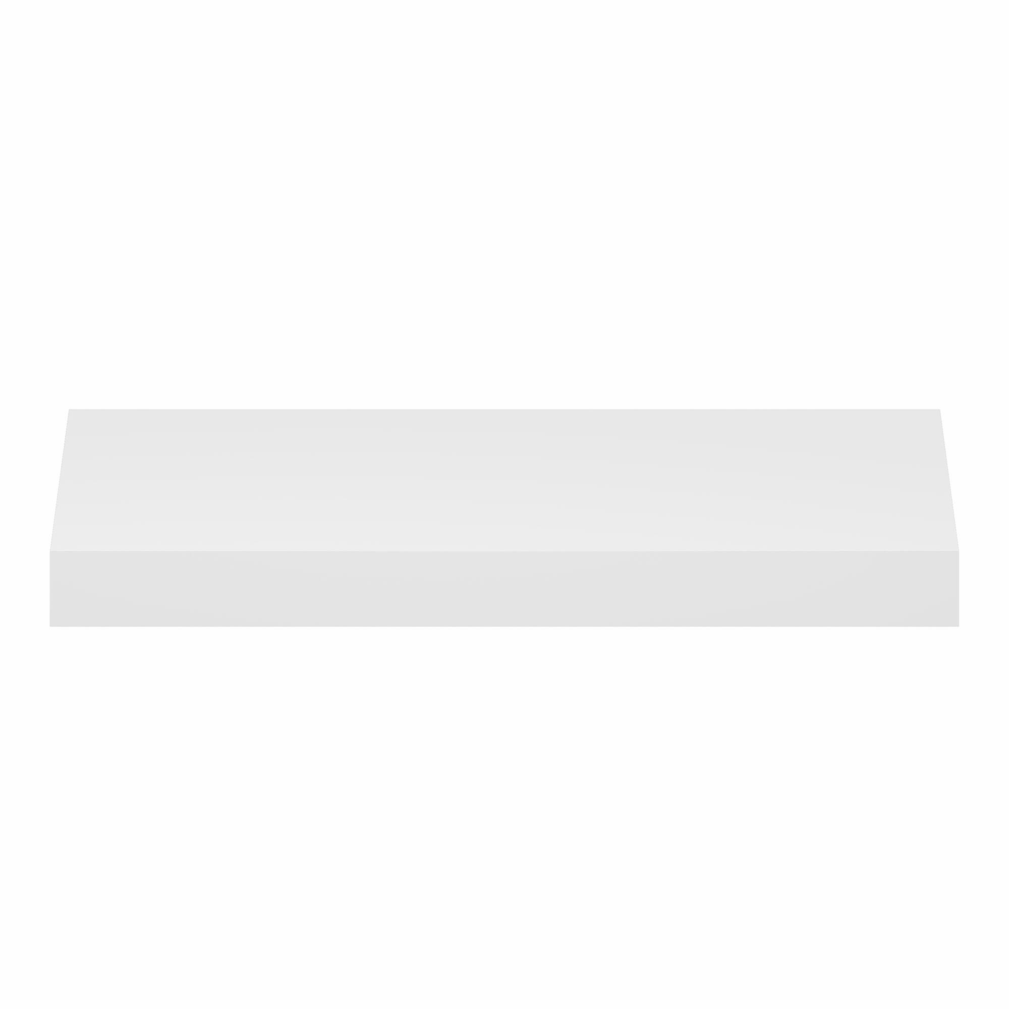 Alt View 4. Furinno - TANNA Floating Shelves for Wall, Thick Shelf 9 x 24 Wall Shelf, Wall Mounted Floating Shelf with Invisible Brackets - White.