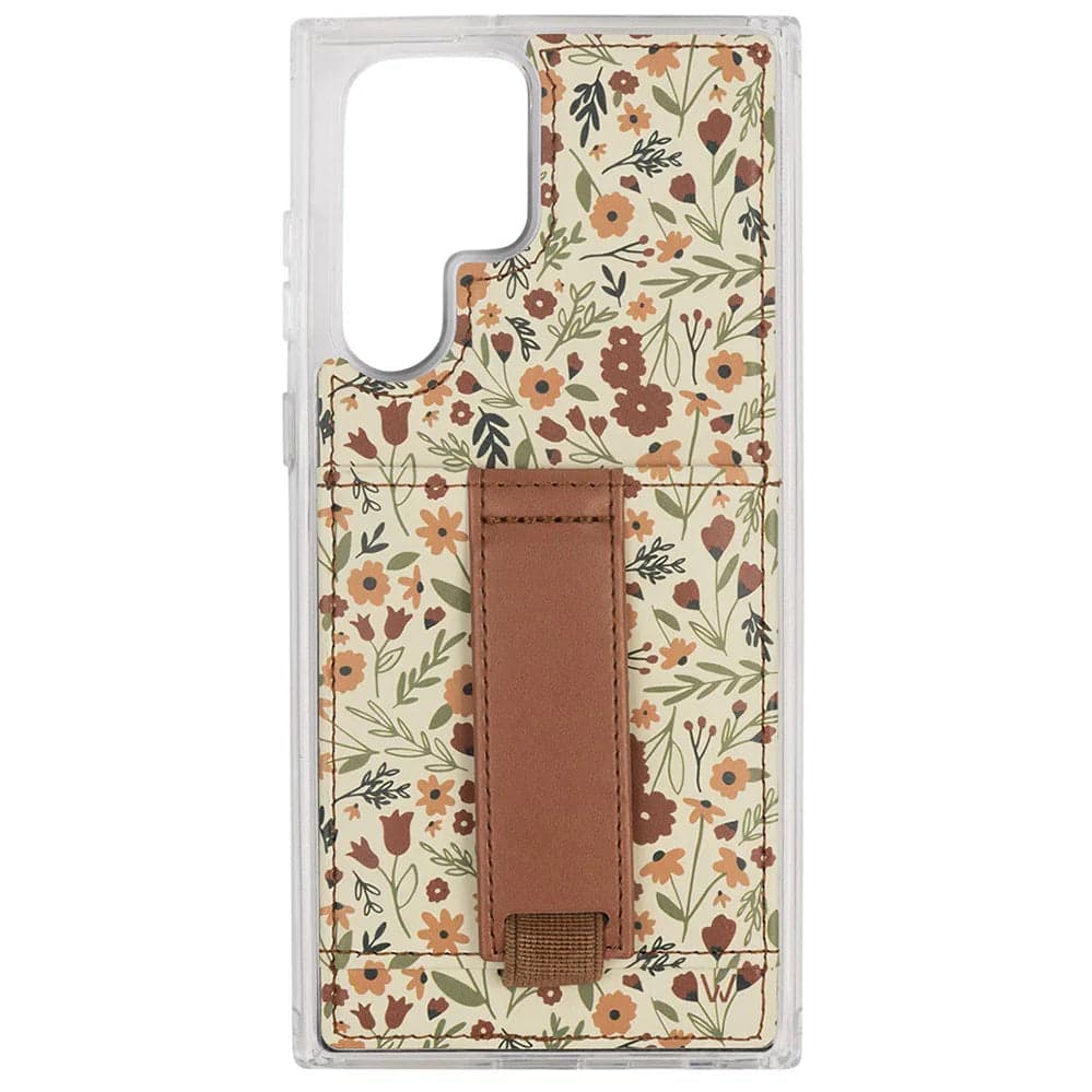 Photos - Case Harvest Walli s -  Fields Phone  with Wallet and Finger Strap for Samsung S24 Plus - Black and White Check 