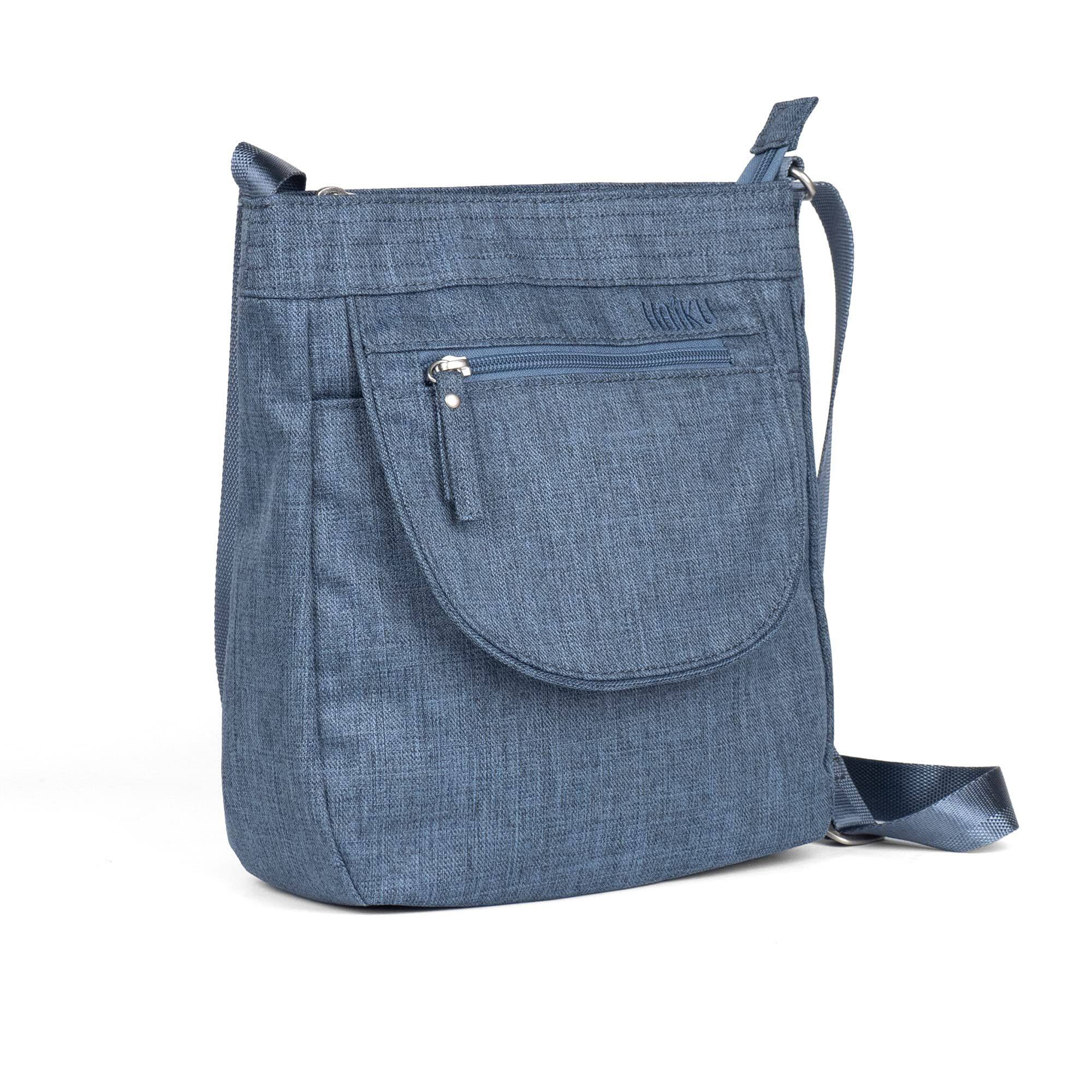 Angle. Haiku - Haiku Jaunt RFID Blocking Crossbody - River Rock.