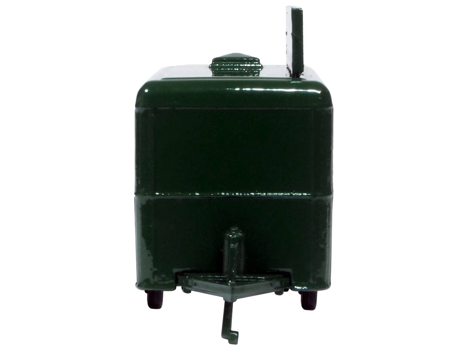 Left. Oxford Diecast - Mobile Food Trailer "M. Manze Eel and Pie House - Peckham" 1/87 (HO) Scale Diecast Model by Oxford Diecast - Green.