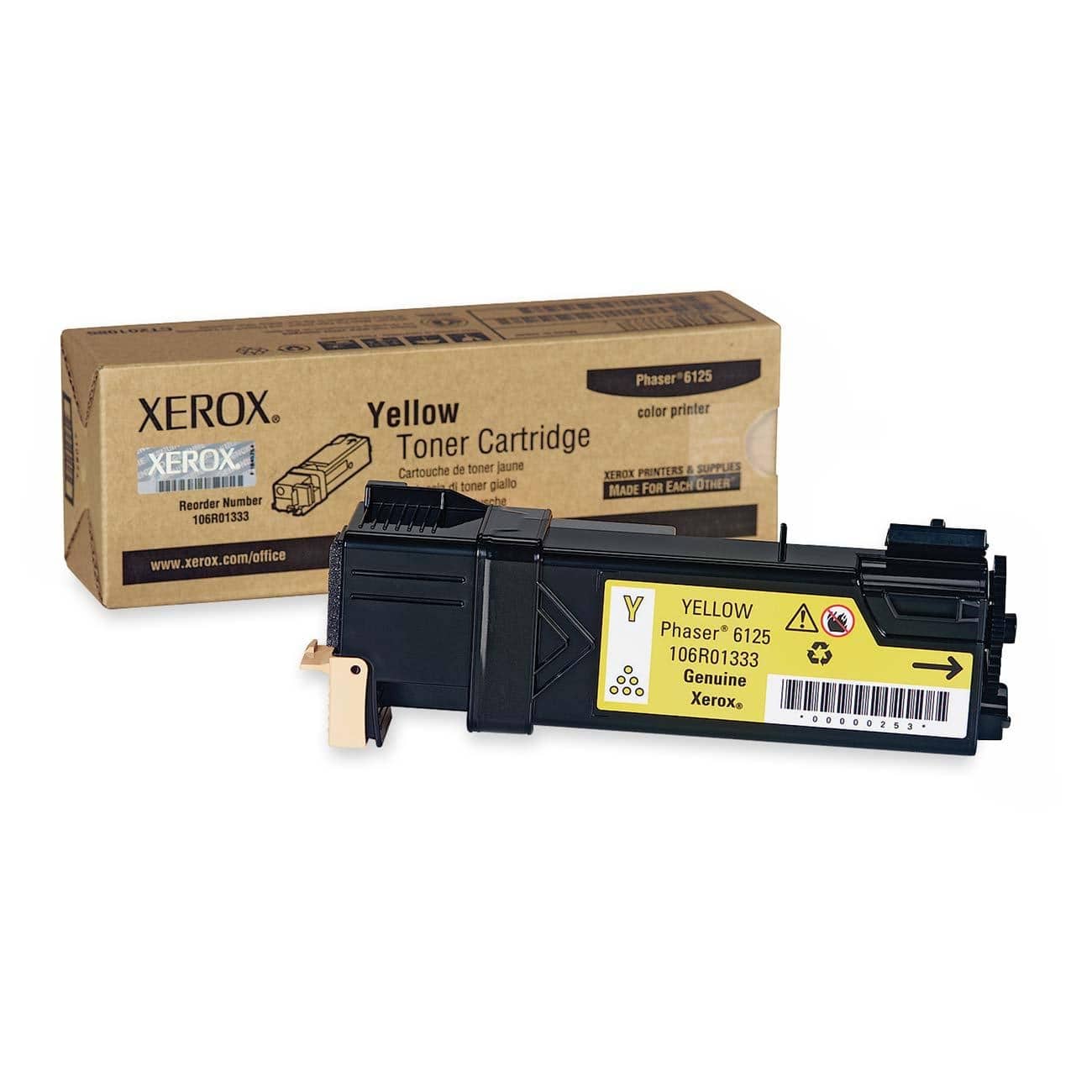 Xerox - 106R01333 Yellow Toner Cartridge Phaser 6125