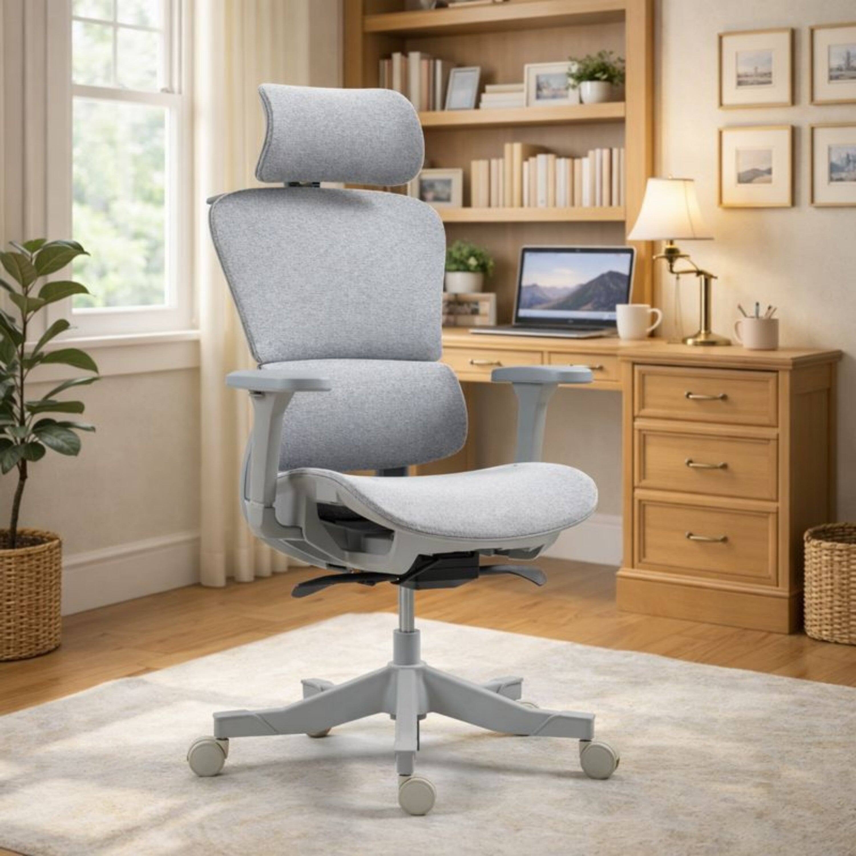 Alt View 1. Boyel Living - High Back Ergonomic Mesh Adjustable Office Chair Grey - Gray.
