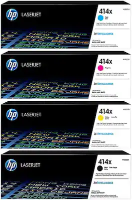 HP - 414X High-Yield Toner Cartridge 4-Pack - Black | Cyan | Magenta | Yellow