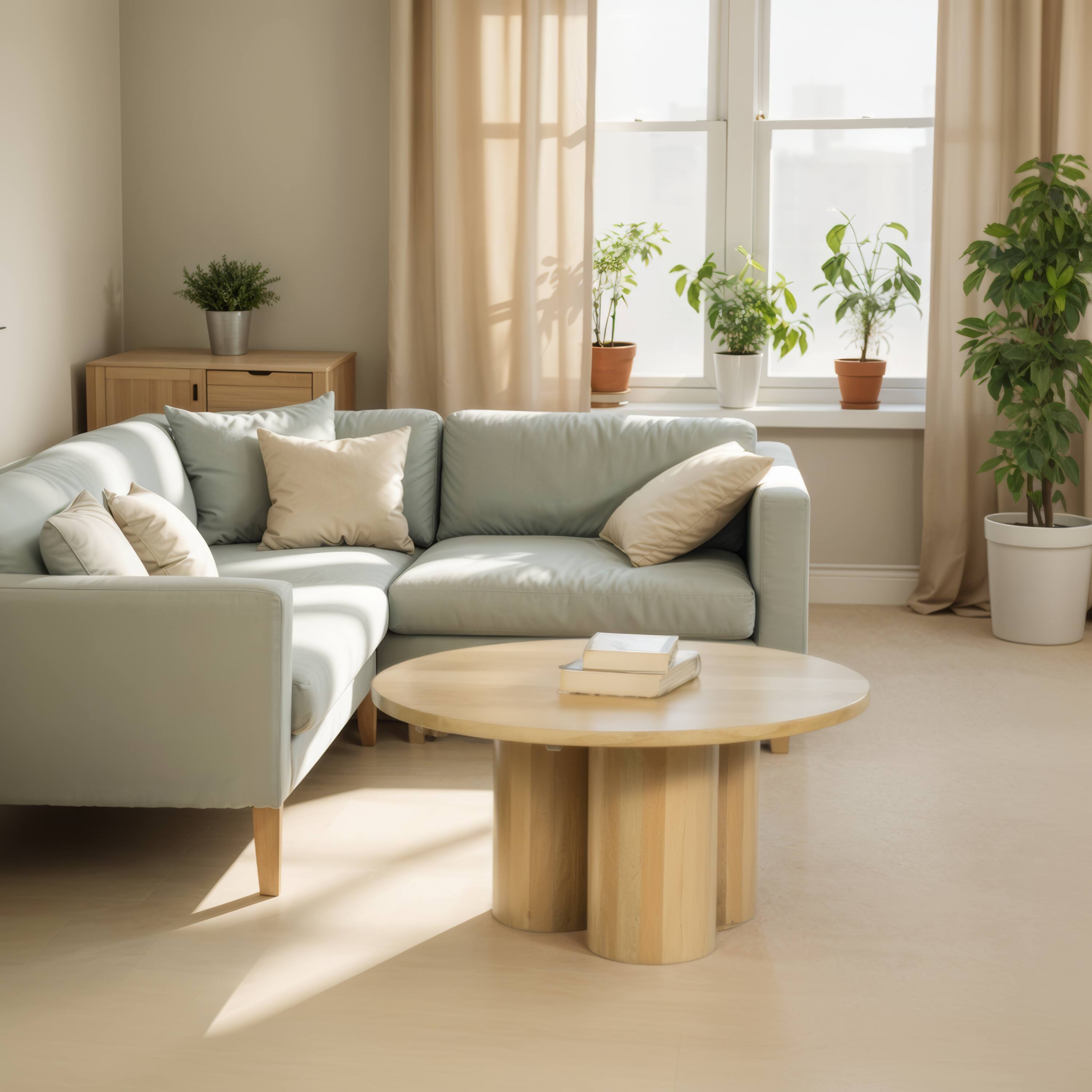 Alt View 9. Manhattan Lane - Hazel Coffee Table with 3 Pillar Legs, 35.5 Inch Round Top - Brown.