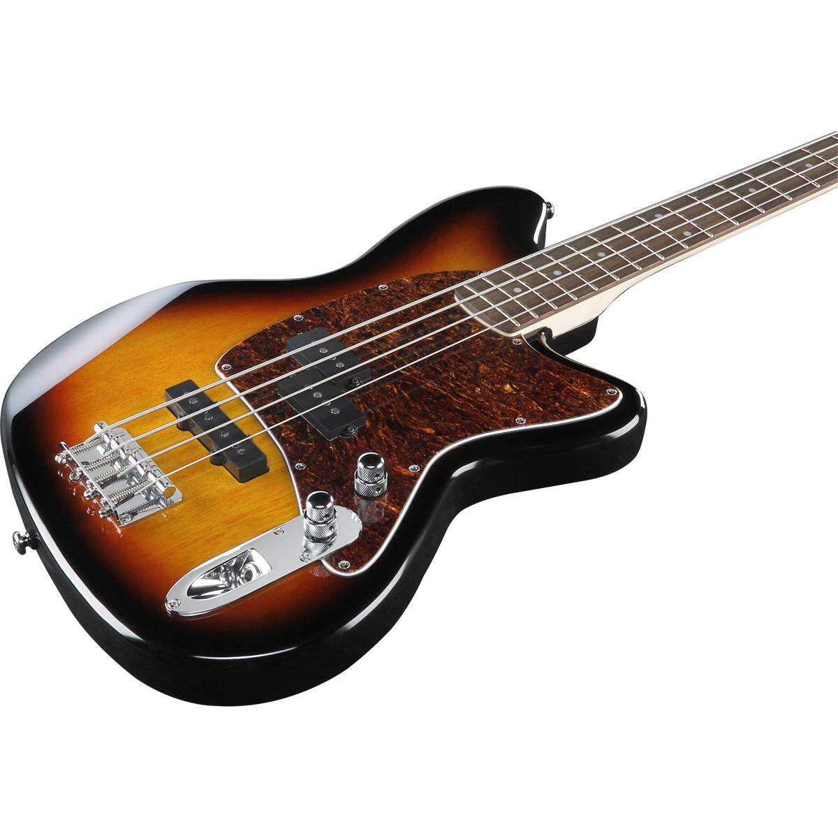 Alt View 3. Ibanez - Ibanez Talman Series TMB100 Electric Bass Guitar, Rosewood Fretboard, Tri Fade Burst.