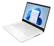 Alt View 2. HP - HP 14" HD Touchscreen Notebook Intel N150 4GB RAM 128GB SSD + Wireless Mouse + Microsoft 365 - Snowflake White.
