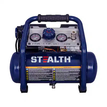 2.0 GAL | 3/4 HP | 125 PSI | 1.8 CFM
STEALTH
WARNING
ADVERTENCIA