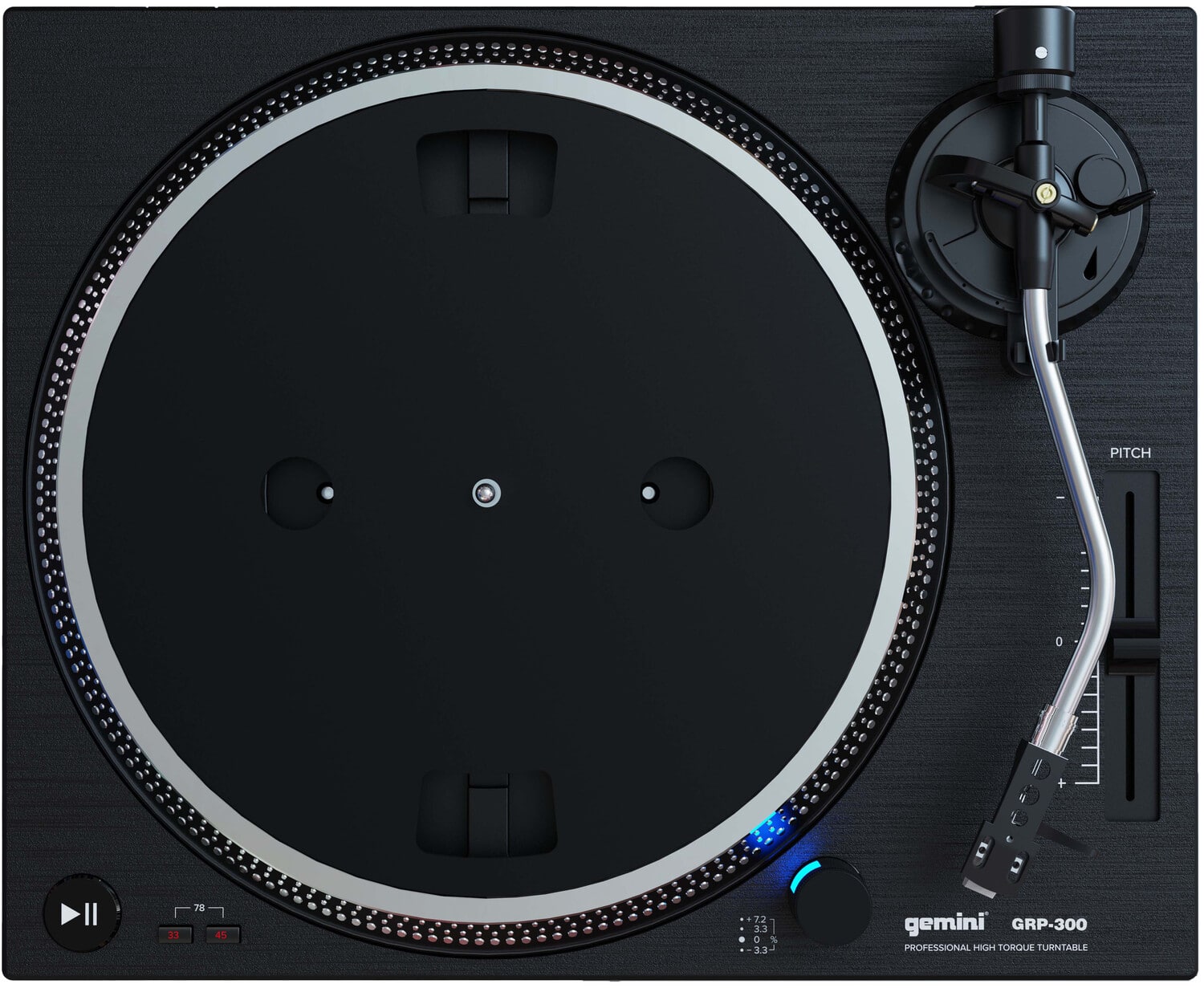 PITCH F + d 78 d 72 LL a 3.3- gemini GRP-300 PROFESSIONAL HIGH TORQUE TURNTABLE