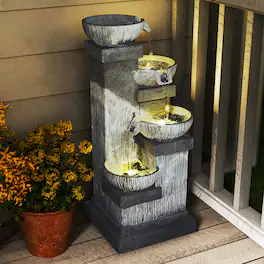 Outsunny - Water Fountain - Gray