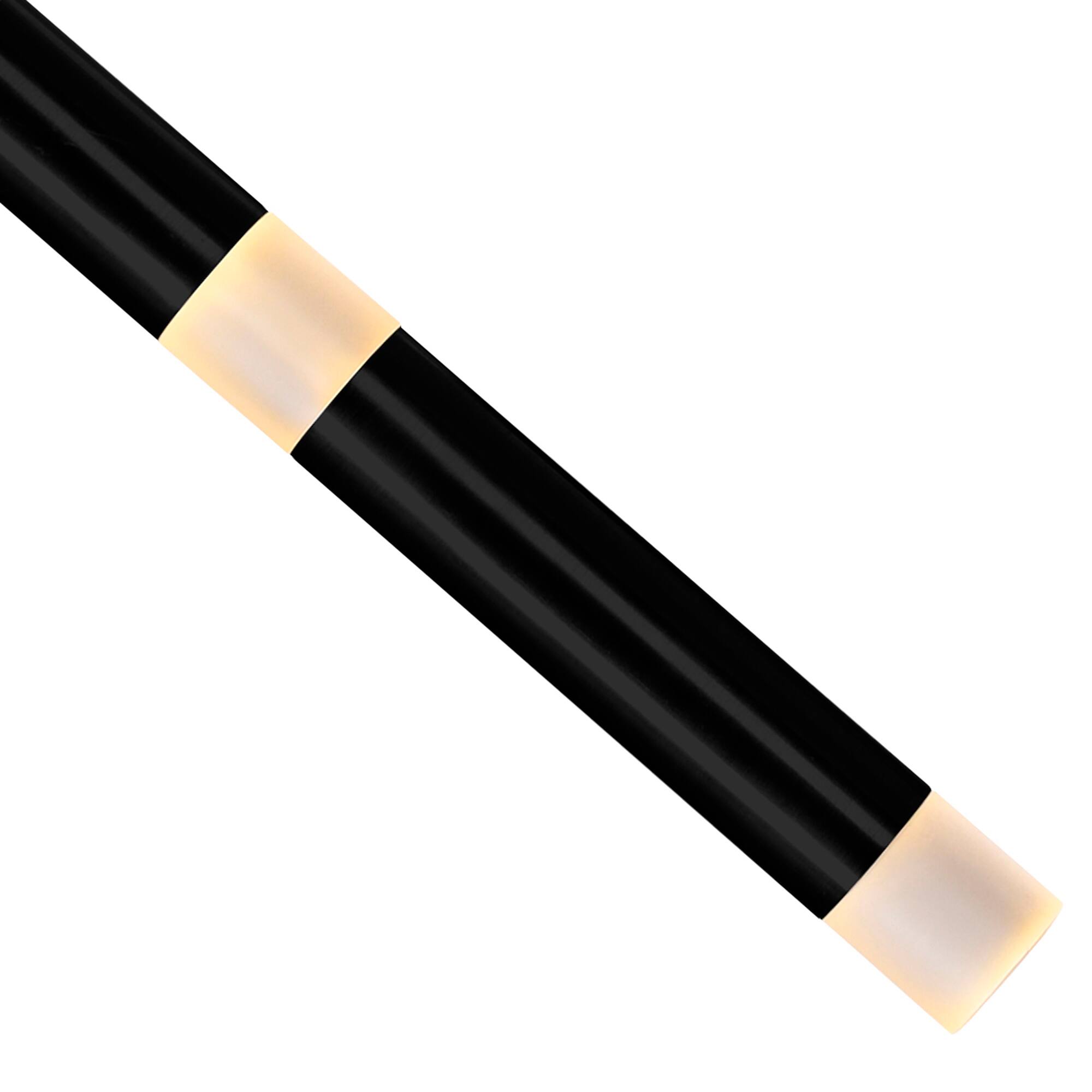 Back. CWI Lighting - Flute 54 Light LED Chandelier With Black Finish - Black.