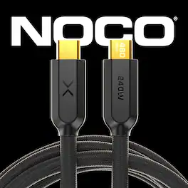 NOCO - XGrid XC3: 240W USB-C to USB-C Cable – 10ft Fast Charging, USB-IF Certified, 480Mbps, UltraFlex Durable Design - Black