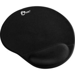 SIIG Inc - SIIG Mouse Pad with Wrist Rest - 0.87" Height x 8.66" Width - Rubber - Anti-slip - Black