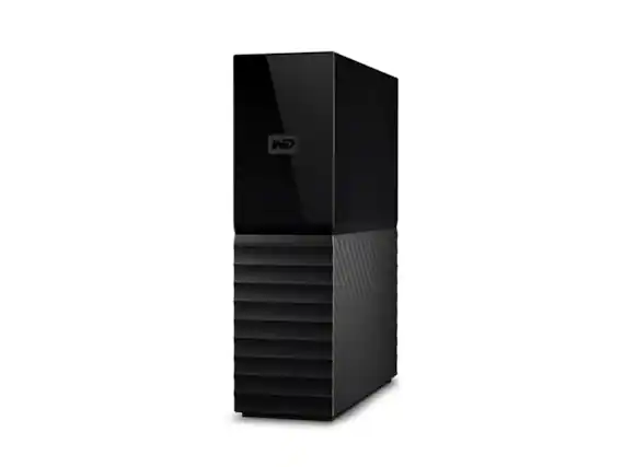 Front. Western Digital - WD My Book 22TB USB 3.0, Micro-B External Desktop Hard Drive WDBBGB0220HBK-NESN Black - Black.