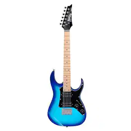 Ibanez - miKro Series GRGM21M Electric Guitar, Maple Fretboard, Blue Burst