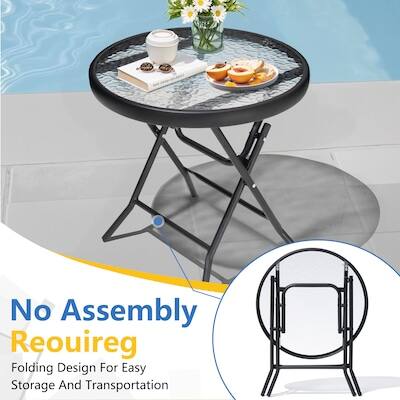 No Assembly Required  
Folding Design For Easy Storage And Transportation
