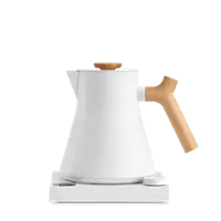 Fellow - Corvo EKG Pro Electric Kettle - Matte White and Maple - Front_Zoom