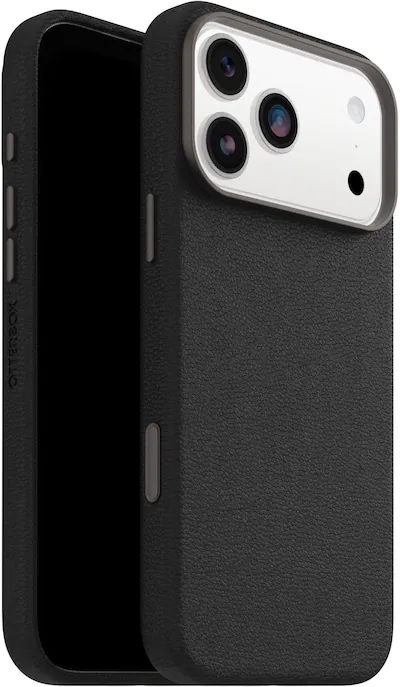 OtterBox - Symmetry Series Cactus Leather Hard Shell for Apple iPhone 17 Pro Max - Noir Ash OtterBox - Symmetry Series Cactus Leather Hard Shell for Apple iPhone 17 Pro Max - Noir Ash