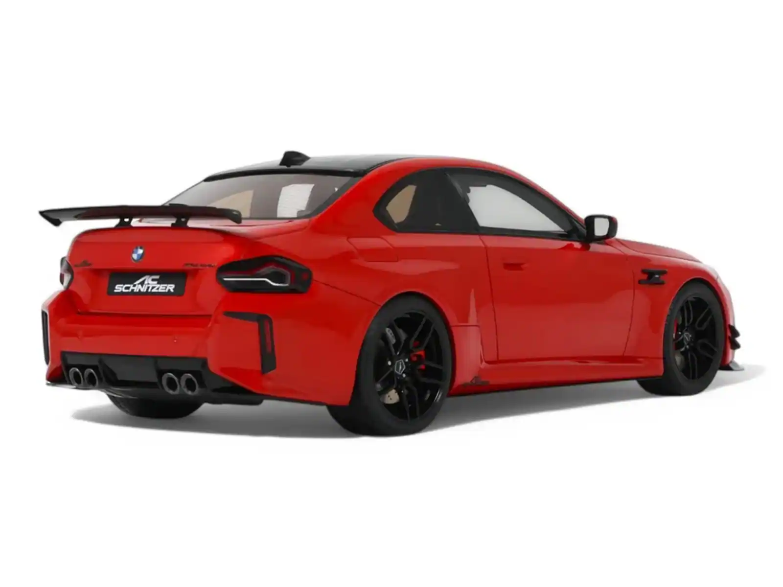 Alt View 4. GT Spirit - 2023 AC Schnitzer ACS2 Sport (BMW M2) Toronto Red with Black Top 1/18 Model Car by GT Spirit.