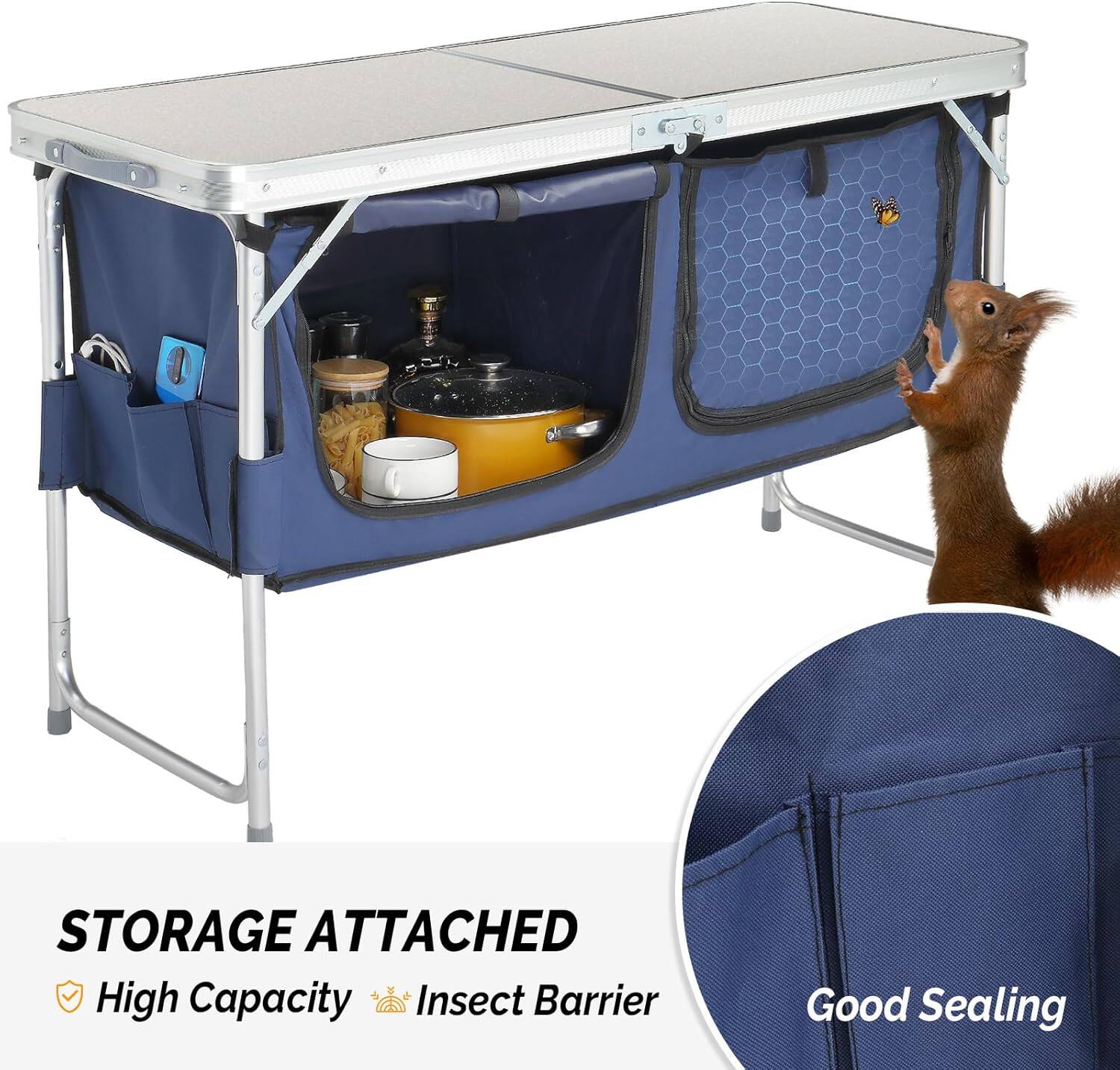 STORAGE ATTACHED  
High Capacity  
Insect Barrier  
Good Sealing