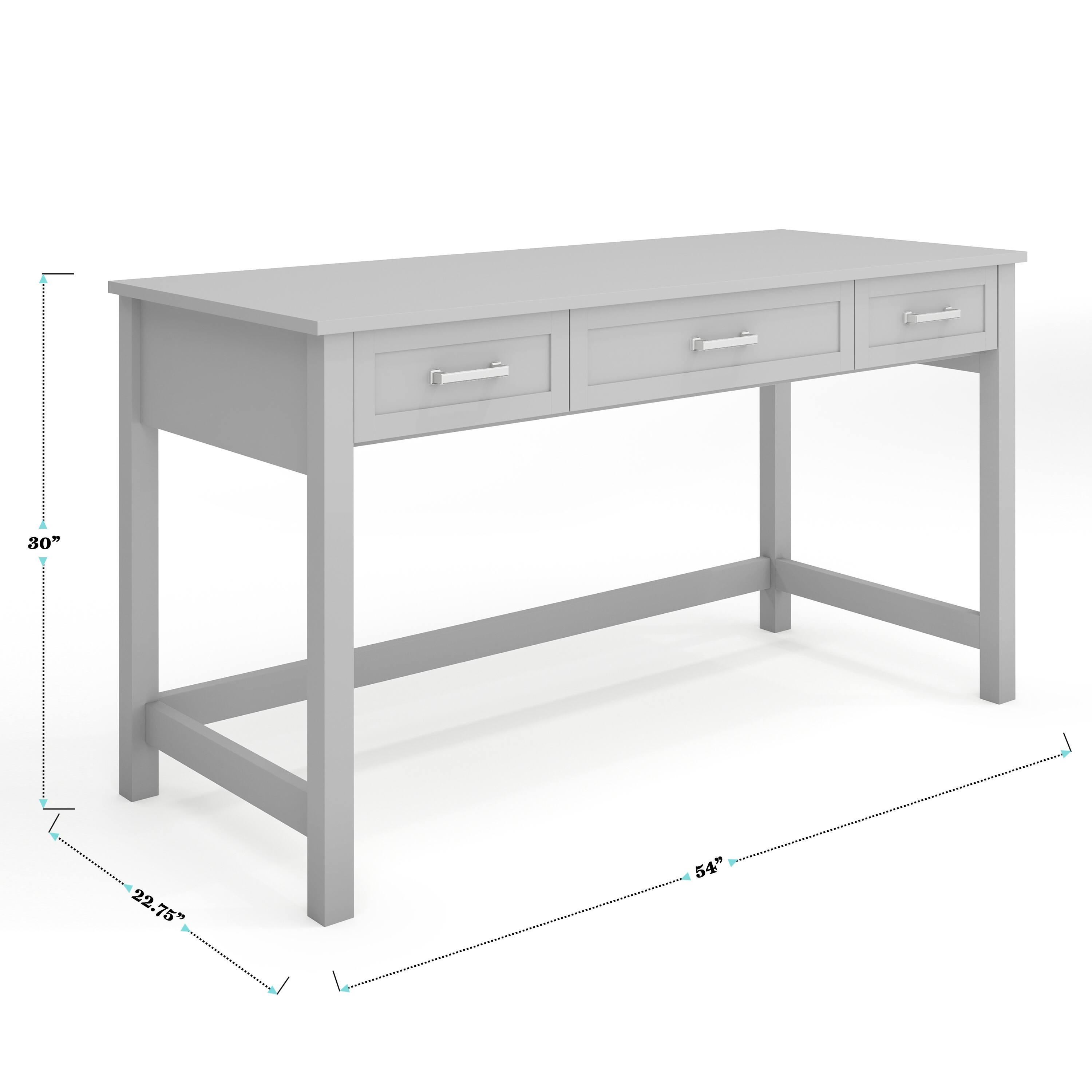 The text on the image reads: "30" 22.75" 75" 54". This information is likely related to the dimensions of the desk, such as its height, width, and depth.