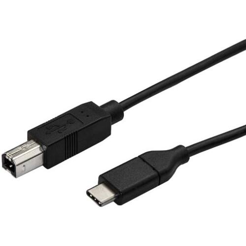 Front. Startech - USB-C to USB-B Printer Cable - M/M - 0.5 m - USB 2.0.