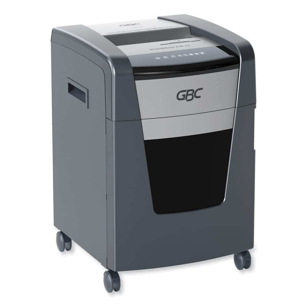 GBC - WSM177002 Momentum X18-12 18 Manual Sheet Capacity Micro-Cut P-4 Anti-Jam Shredder - Black/Silver