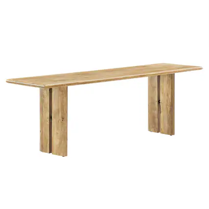 Front. Modway - Amistad 58" Wood Bench by Modway - Brown.