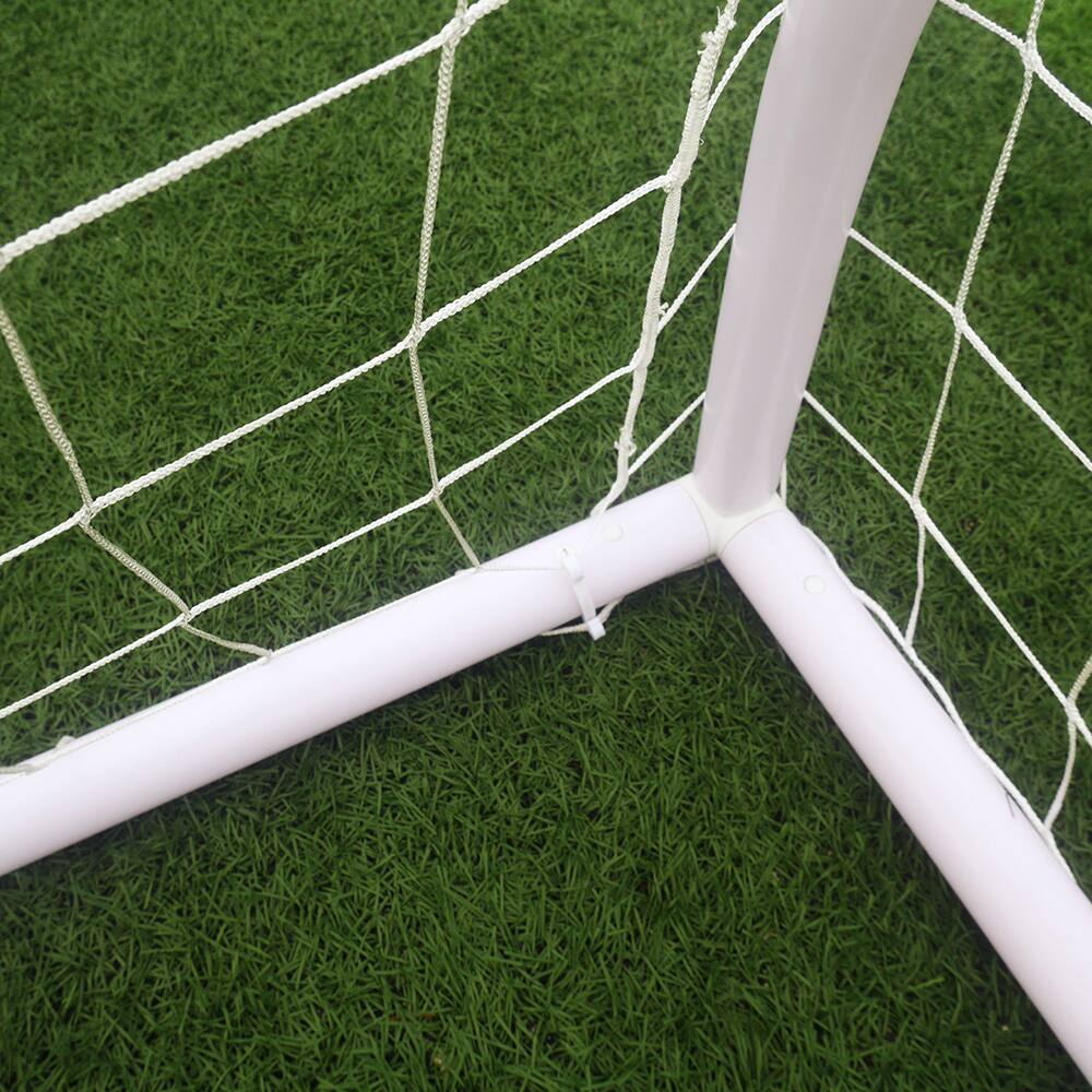 Alt View 2. Winado - Soccer Goal 8 x 5 ft Portable Soccer Nets Easy to Assemble PVC Frame, Design for Backyard Practice and Fun for Teens - White.