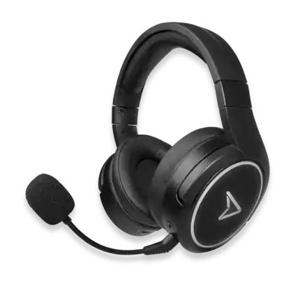 Front. Lexip - Lexip Steelplay Impulse Bluetooth Wireless Gaming Headset - Black.