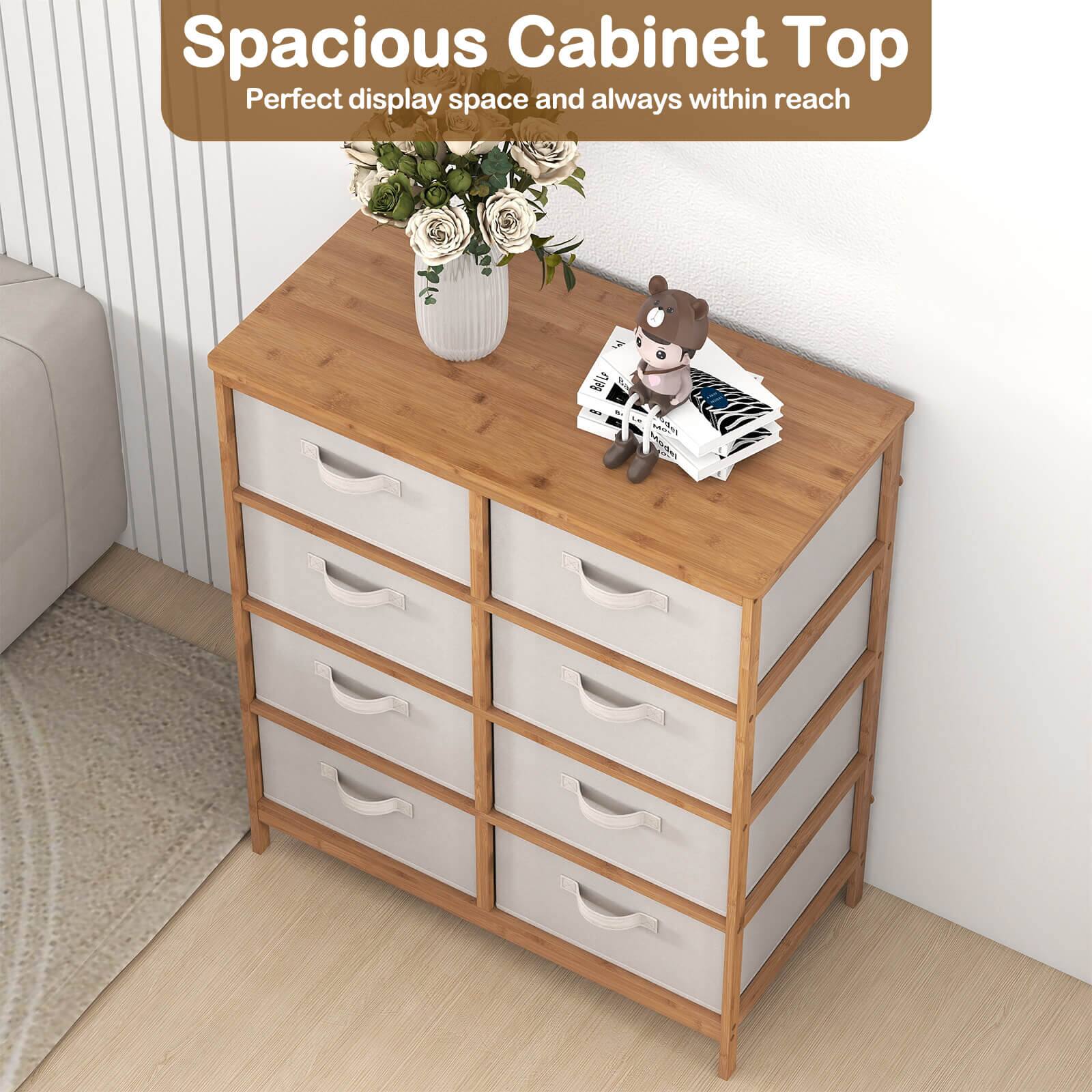 Spacious Cabinet Top  
Perfect display space and always within reach