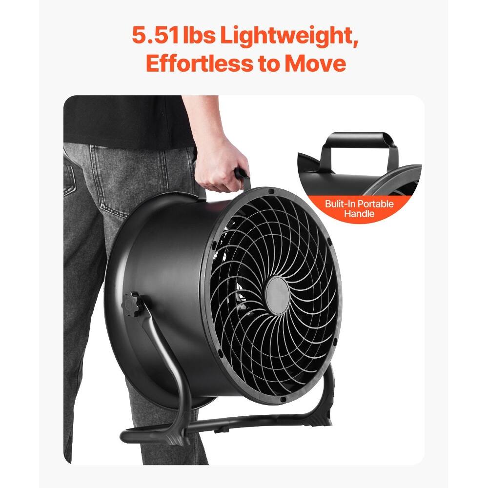5.51 lbs Lightweight, Effortless to Move  
Built-In Portable Handle