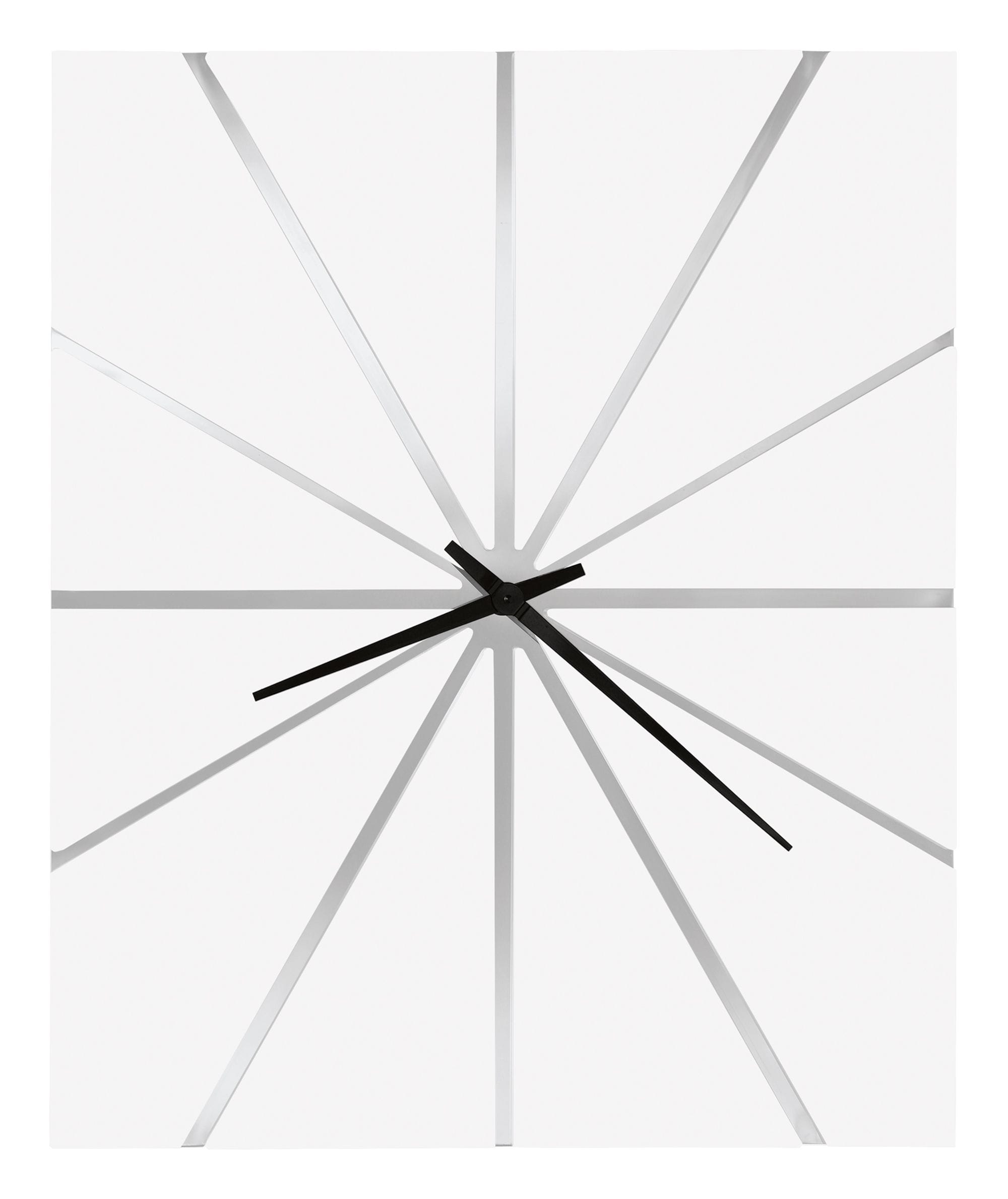 Howard Miller - 625616 Zander Wall Clock 625616 Gloss White - Silver