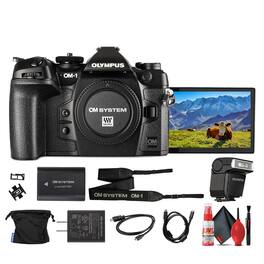 Olympus - OM System OM-1 Mirrorless Camera Bundle (International Version)